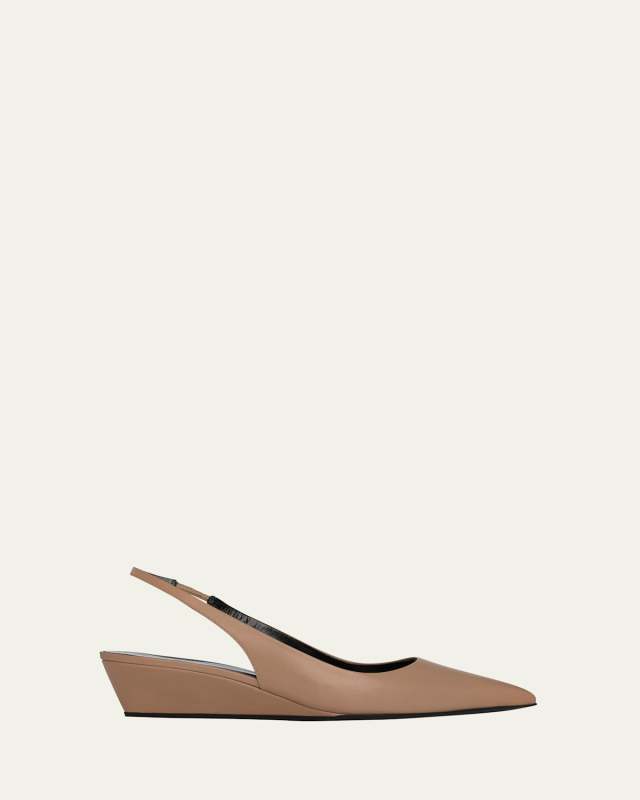 Amber Slingback Demi-Wedge Sandals